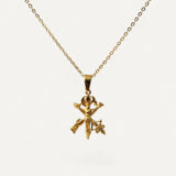 Sculpted Christ Cross Necklace