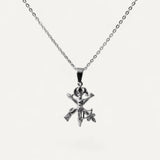 Sculpted Christ Cross Necklace