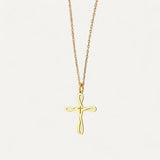 Fine Openwork Cross Necklace for Women